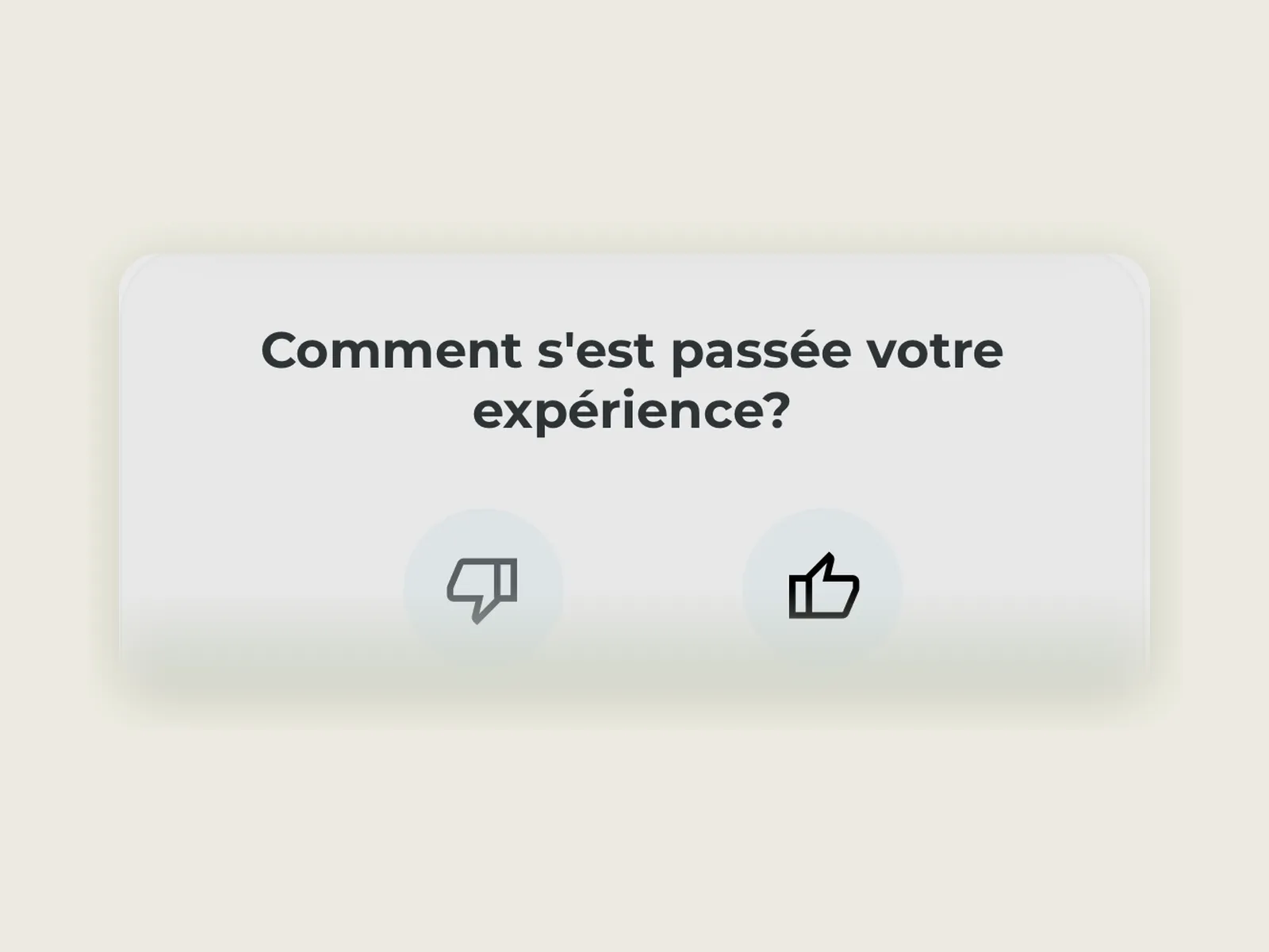 The question asked after the point: how did it go, thumbs down or thumbs up.
